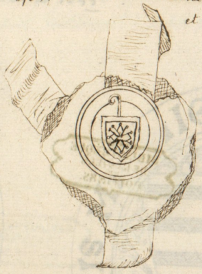 iiris_img/private/dessins/Eygun 1595 bis - Jeanne de Comminges - abbesse de la Trinité Poitiers - dessin Dom Fonteneau t. 82 n° 24 - contre-sceau.png