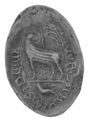 iiris_img/private/sceaux-types/Eygun 1602 - Guillaume Chauveau - prieur de Saint-Ambroise de Charroux - sceau NB.png